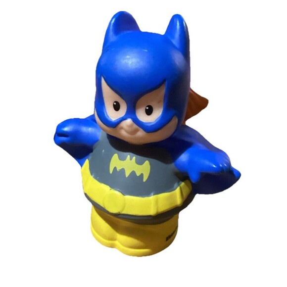 FISHER PRICE LITTLE PEOPLE DC Super Friends ROBIN BATMAN BATGIRL Play & Pretend - Picture 3 of 13